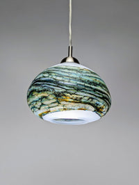 Alabaster Pendant Light in Green
