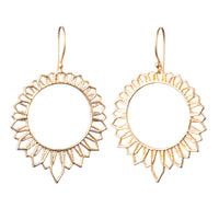 Vermeil Sun Shaped Earrings