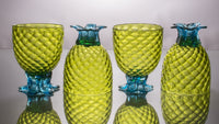 Set of Four of Small Pineapple Glasses
