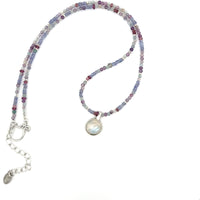 Tanzanite, Fluorite & Moonstone Necklace