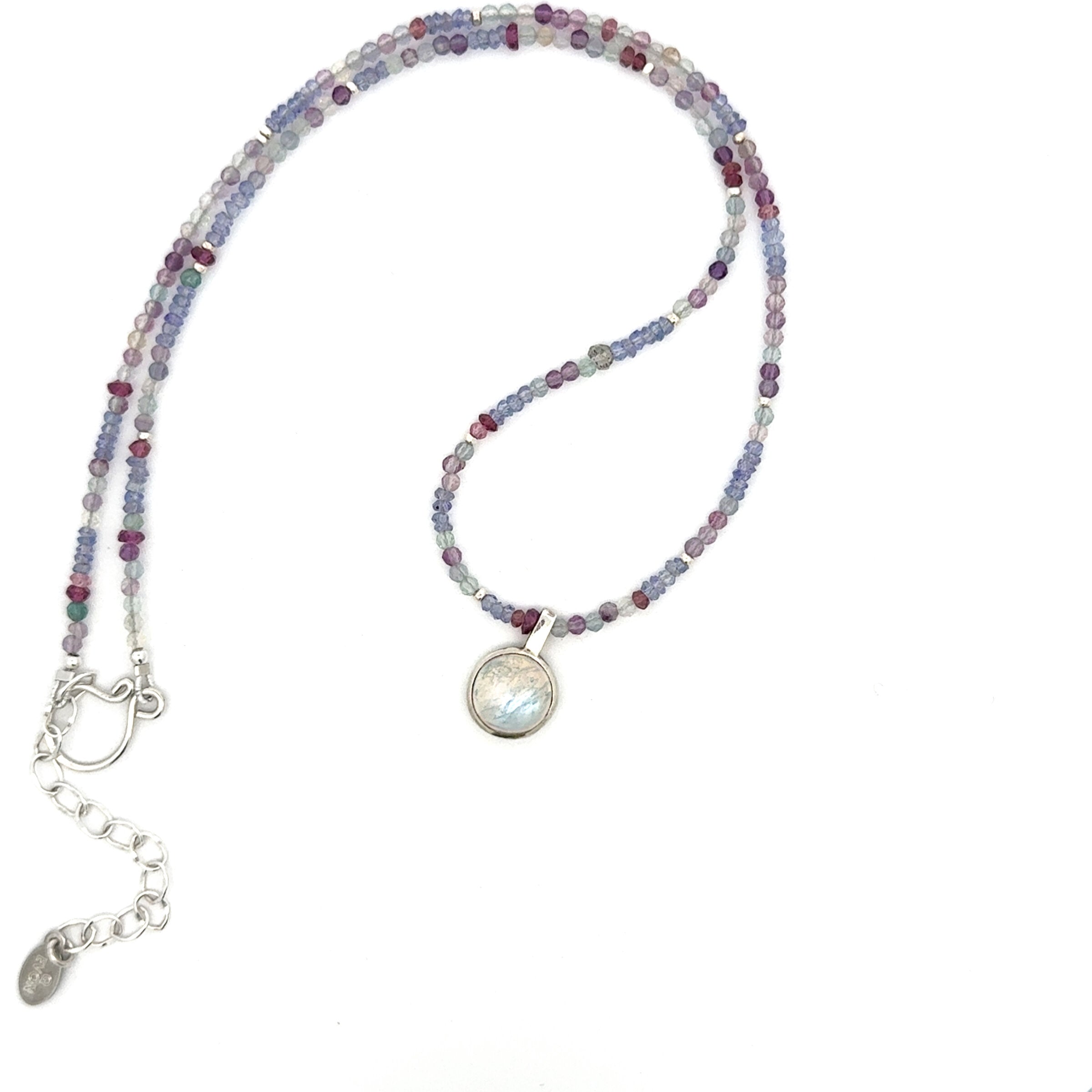 Tanzanite, Fluorite & Moonstone Necklace