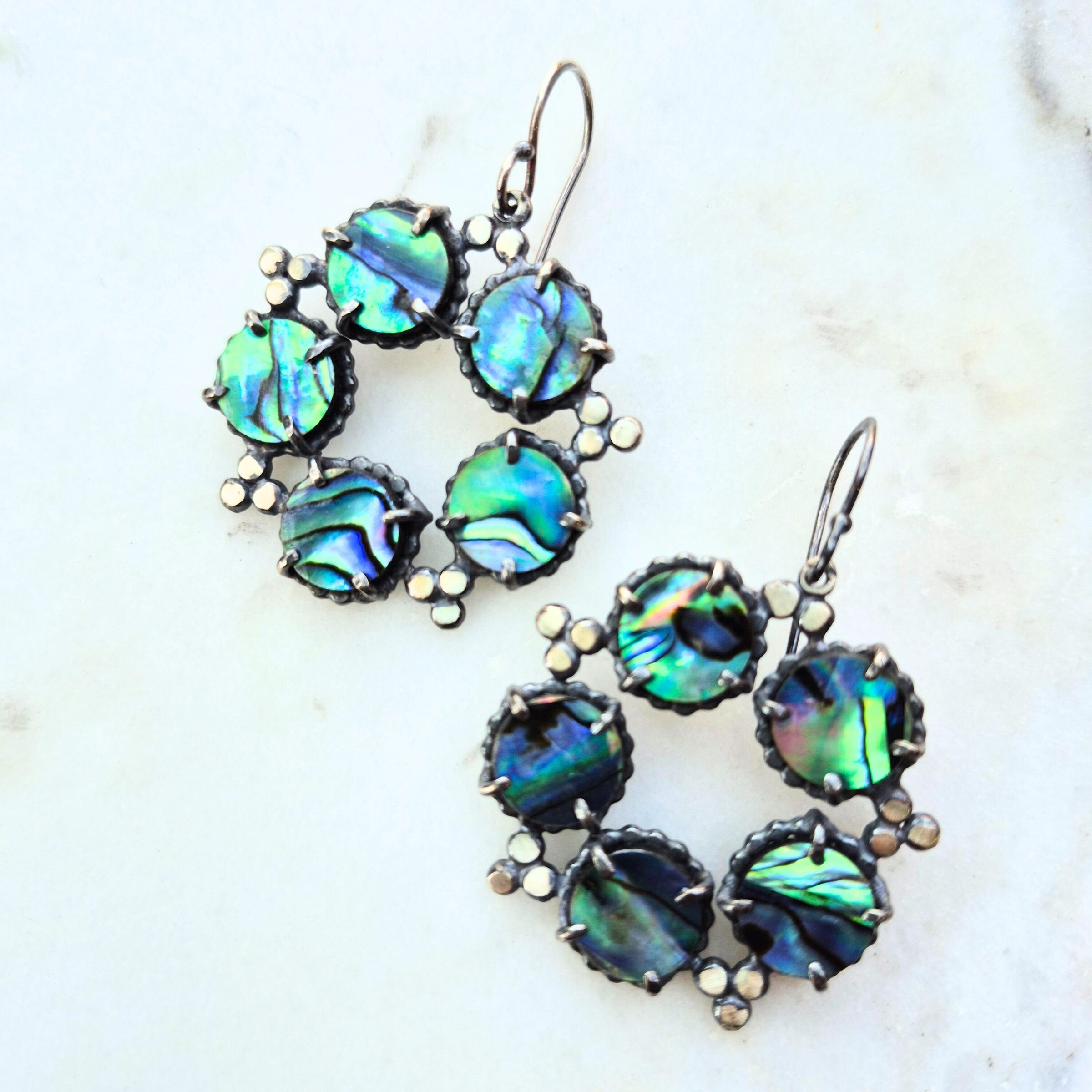Abalone Constellation Earrings
