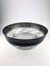 Grey Encalmo Bowl with Swirling Cane