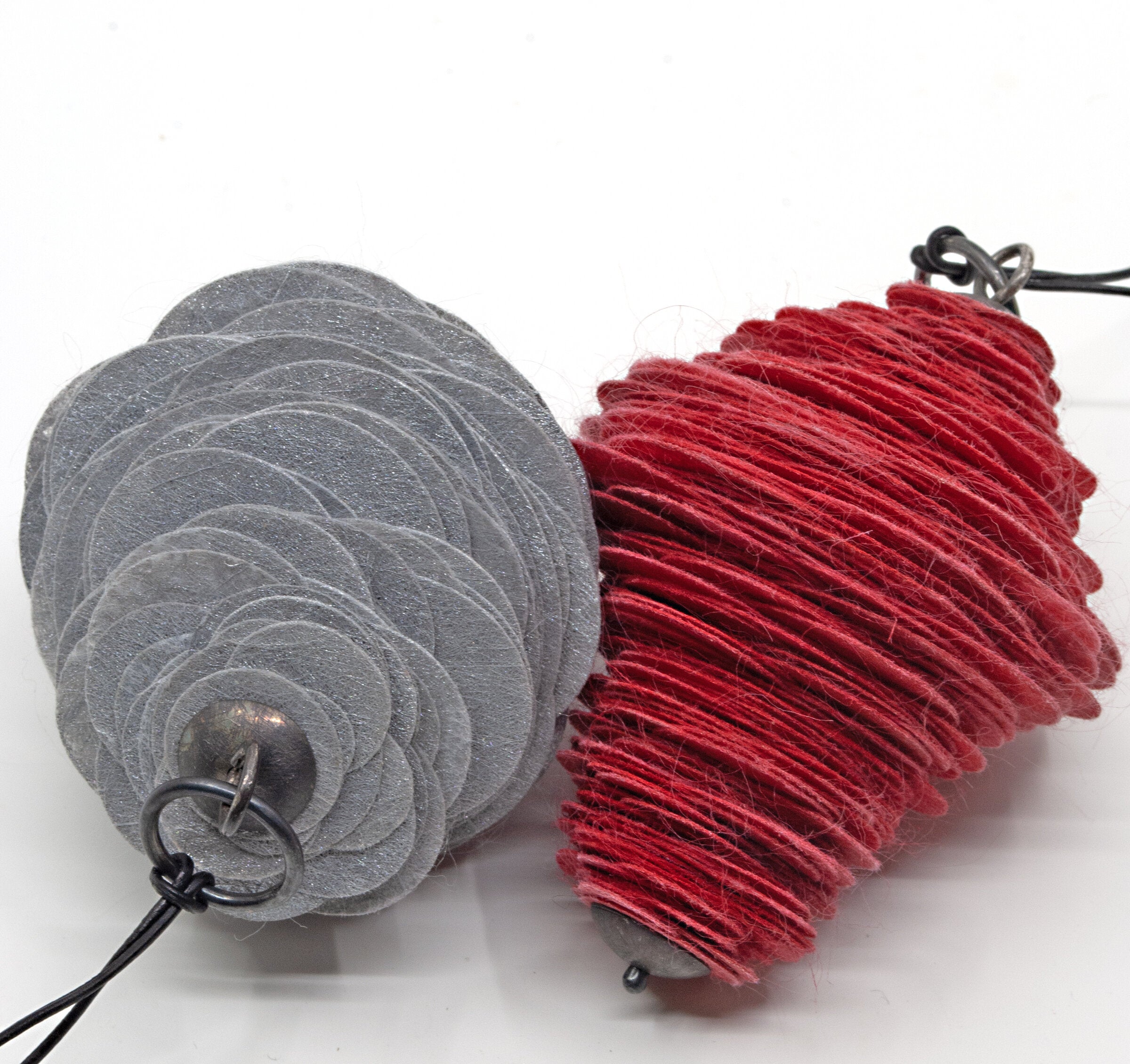 Silver Gray, Bright Red