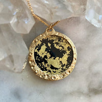 Light Moon Encasement Necklace