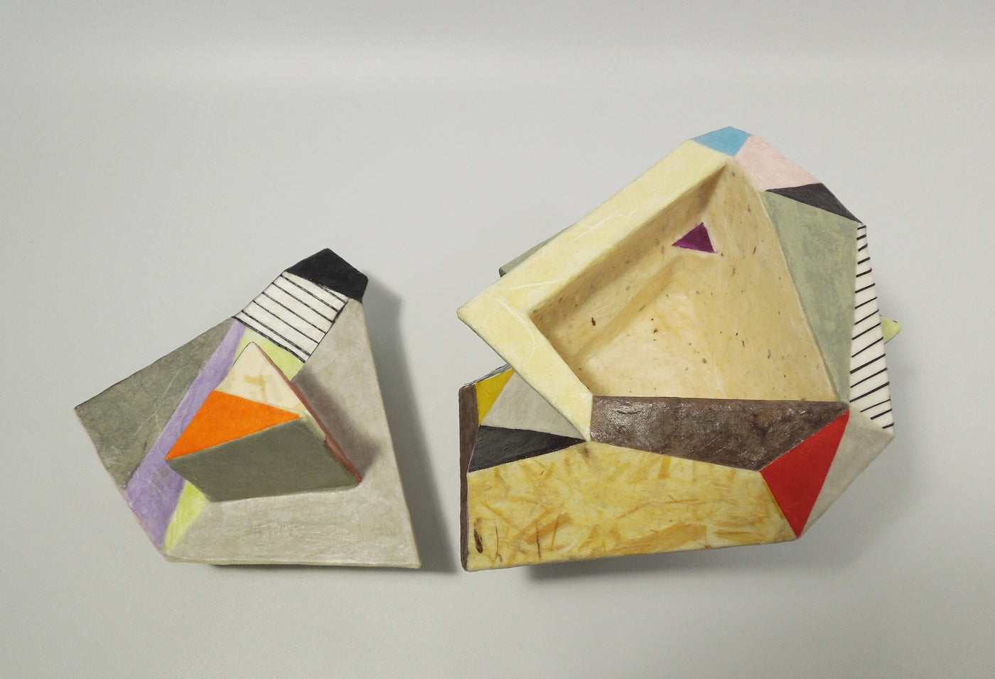 Facets Box with Stripes