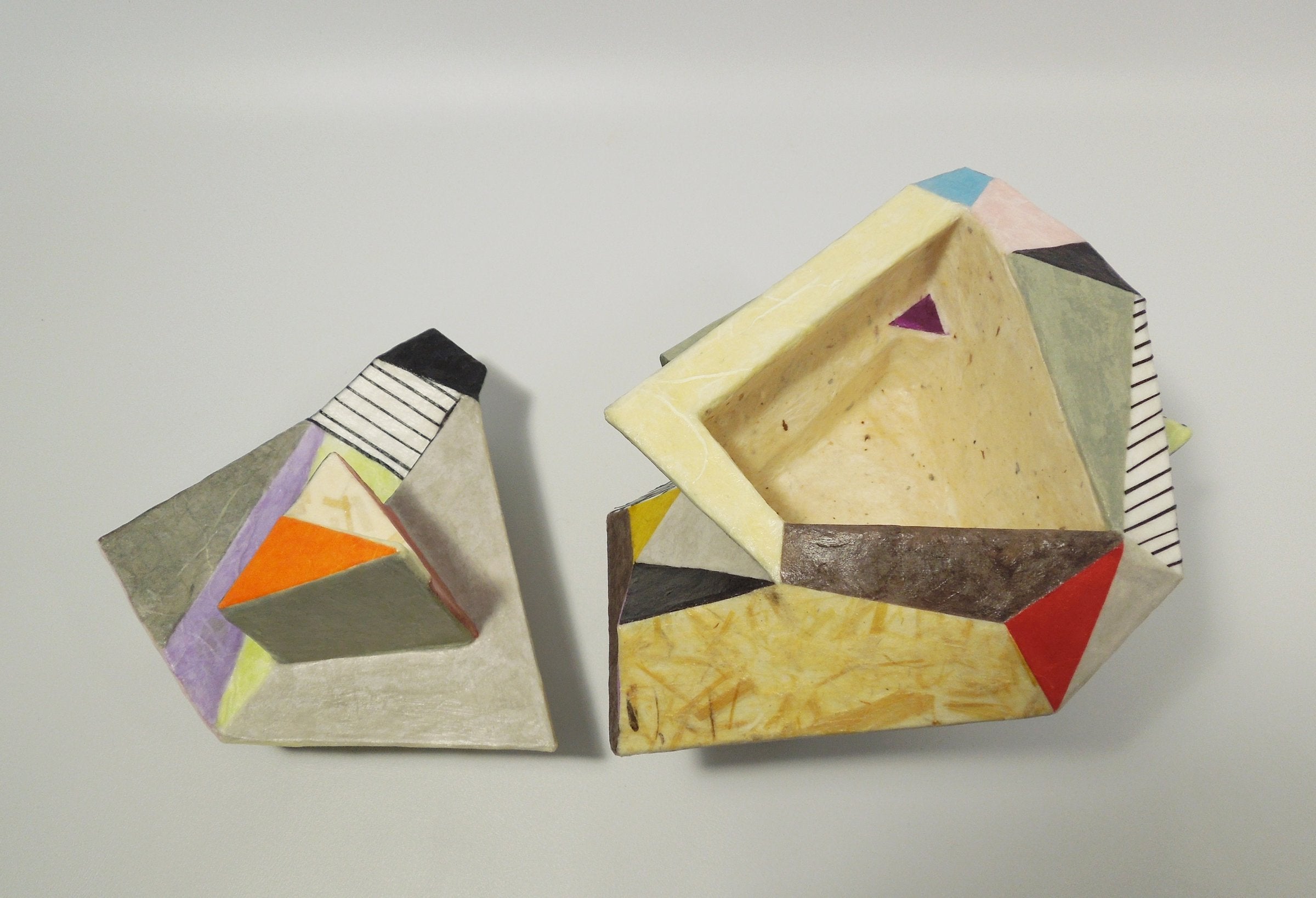 Facets Box with Stripes