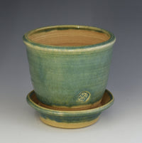 Soft Green Stoneware Planter