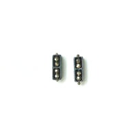 Pyrite Segment Bar Earrings