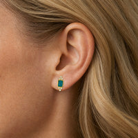Inspiration Mine Gem Silica & Diamond Earrings
