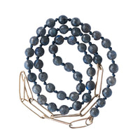 Gold Chain & Labradorite Necklace