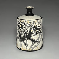 Floral Print Lidded Jar