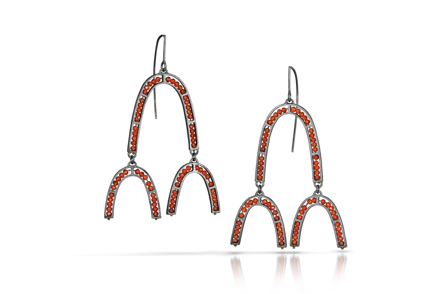 Oxidized Sterling Silver & Carnelian | Photo by Cole Rodger