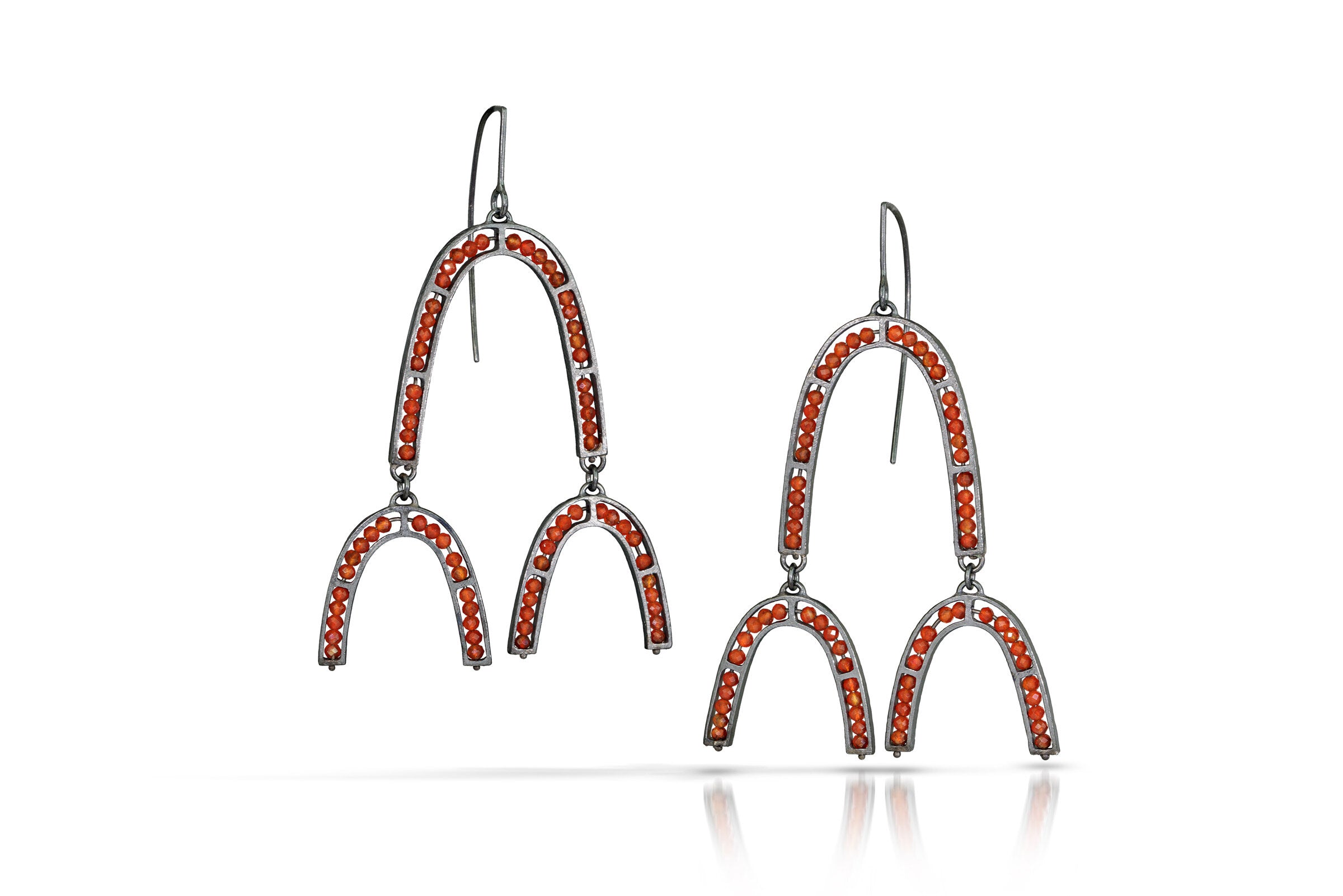 Oxidized Sterling Silver & Carnelian | Photo by Cole Rodger