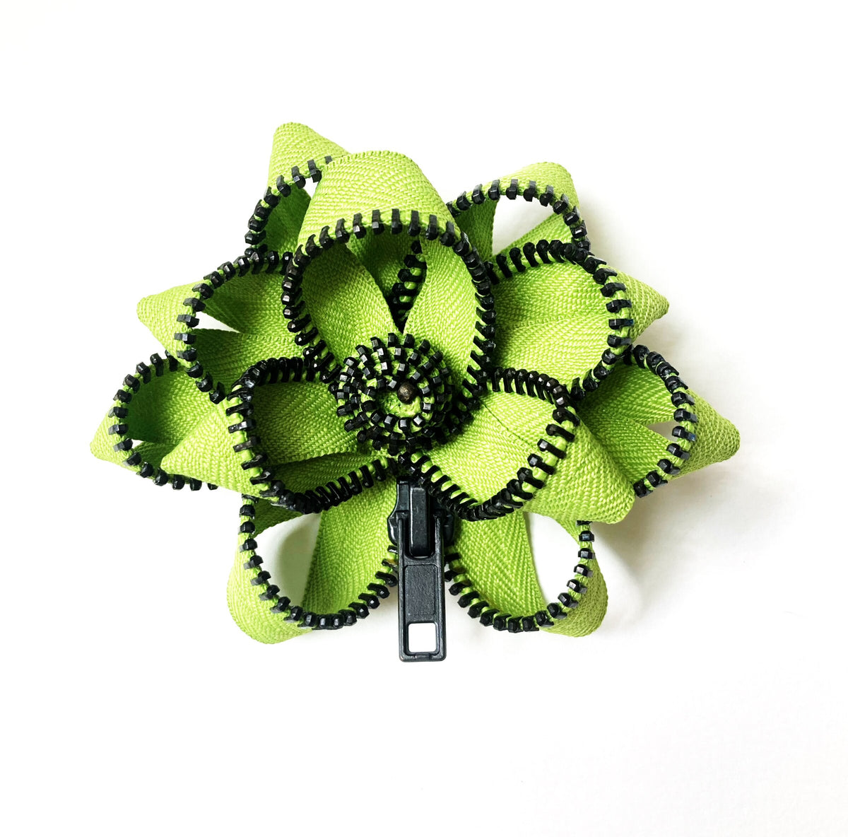 Chartreuse Zipper Pin