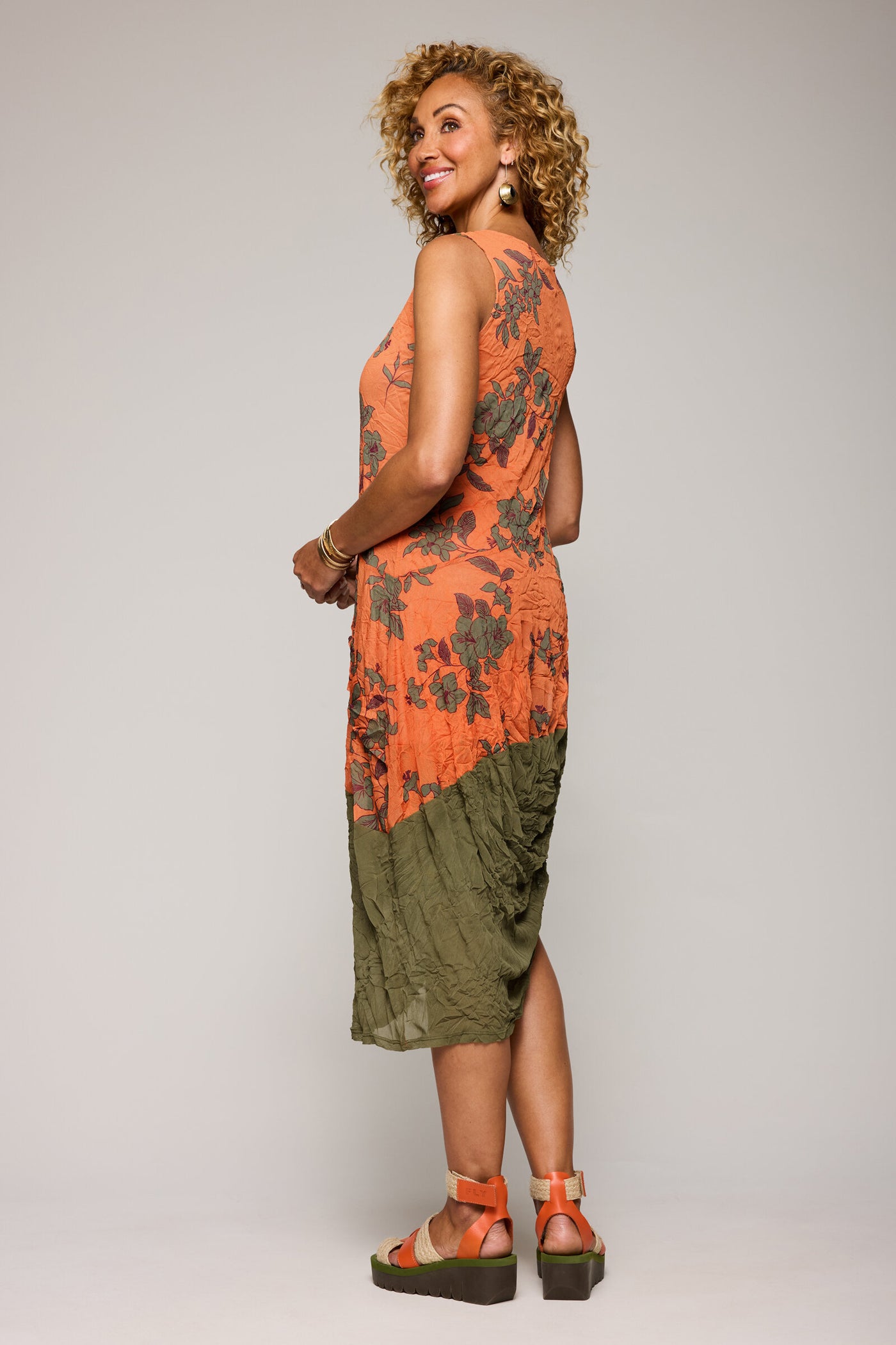 Crushed Mesh Juno Pieced Dress