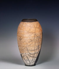 Naked Raku Vessel in Orange I