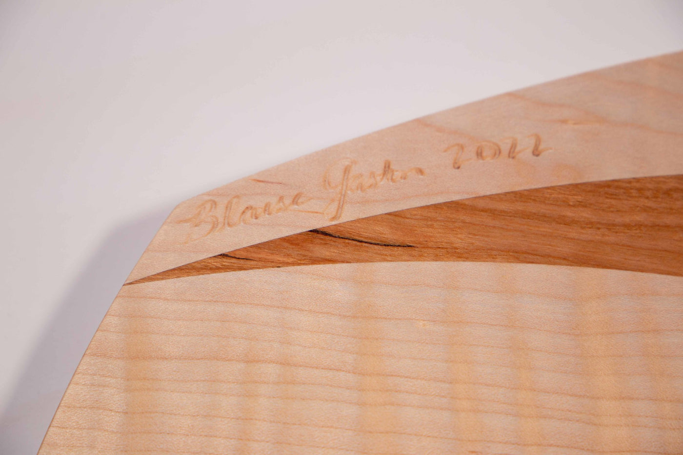 Maple with Cherry Inset