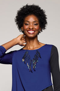Hanging Rubber Strands Necklace