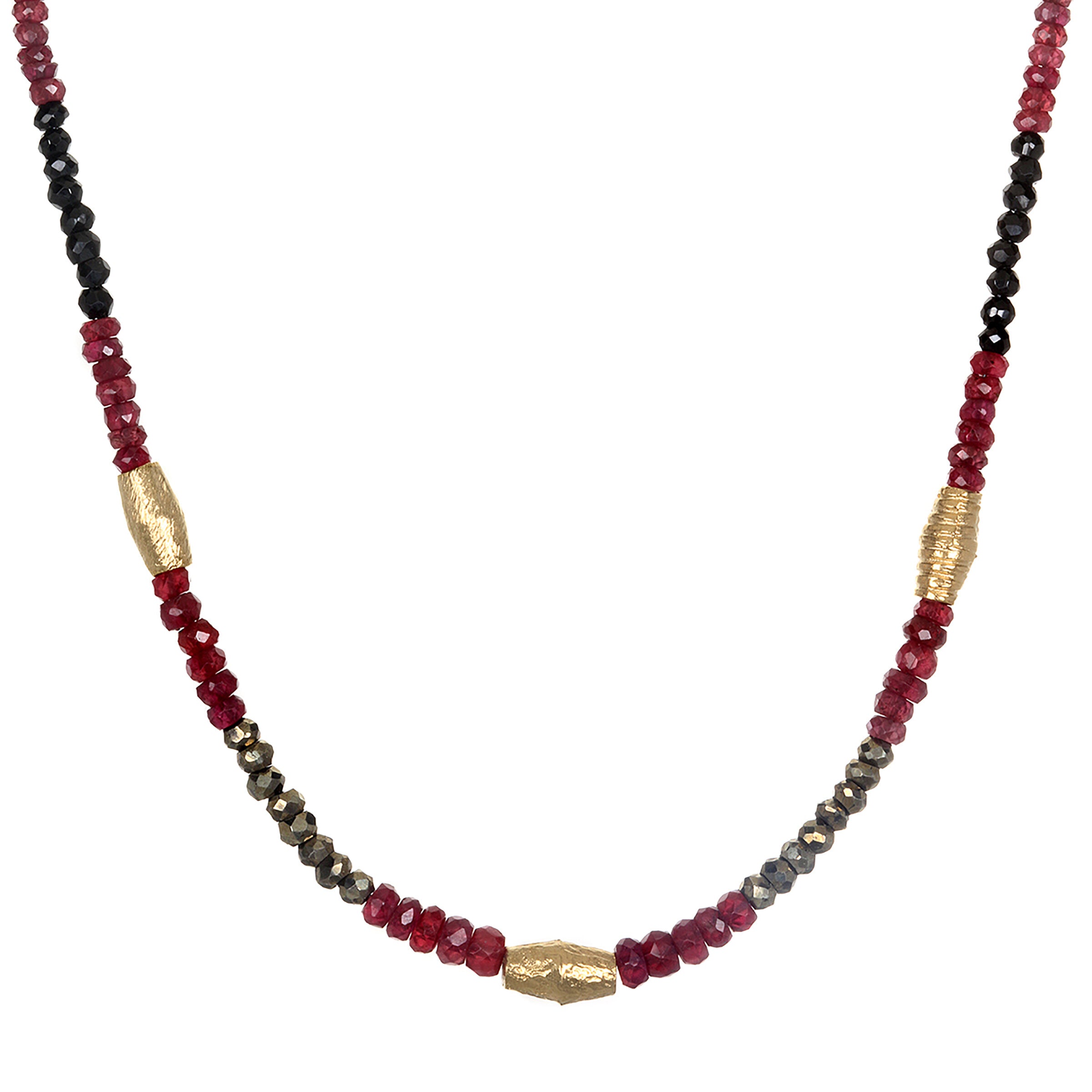 Spinel, Ruby & Gold Necklace