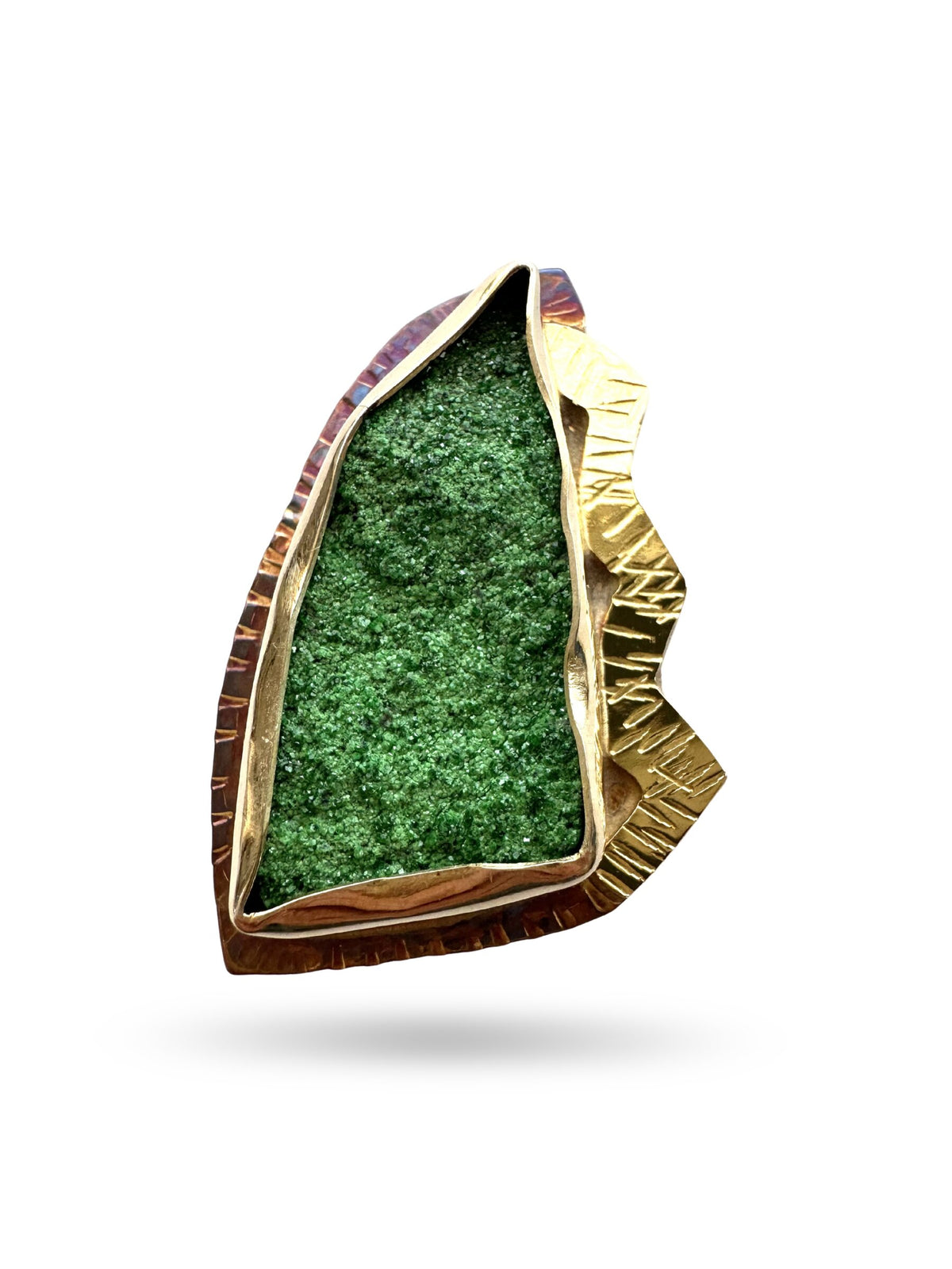 Intense Green Sparkle Ring