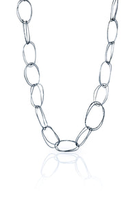 shown in oxidized silver