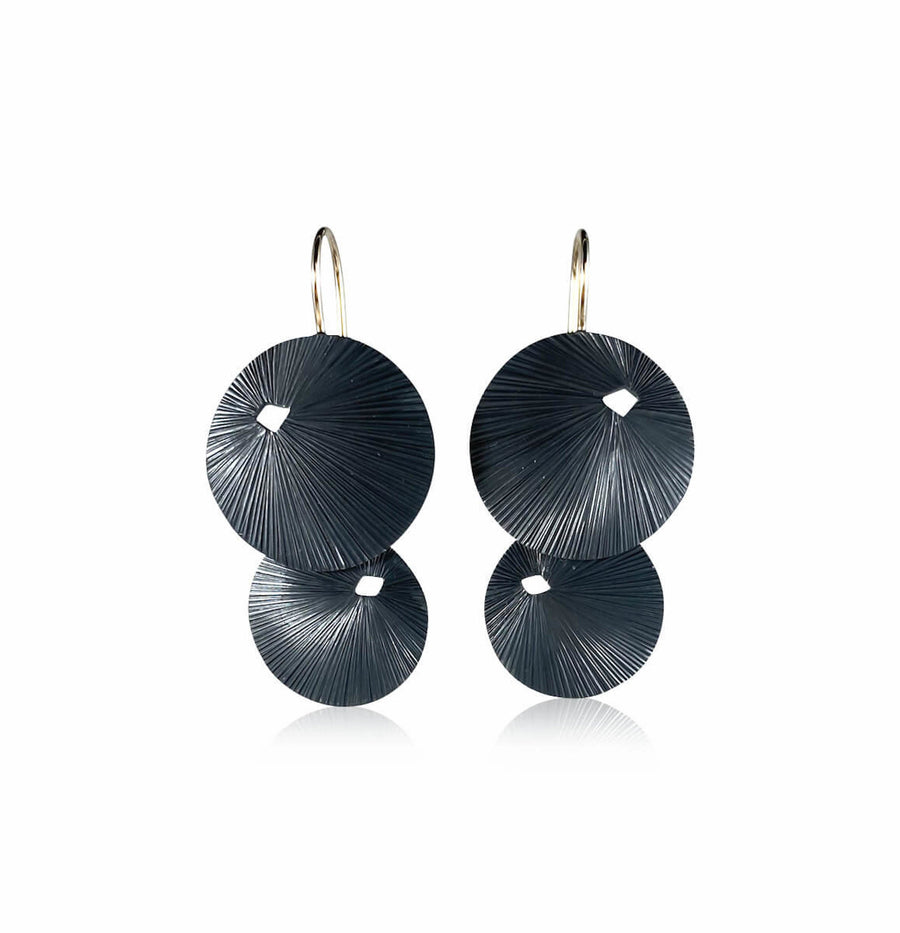 Textured Disks Earrings