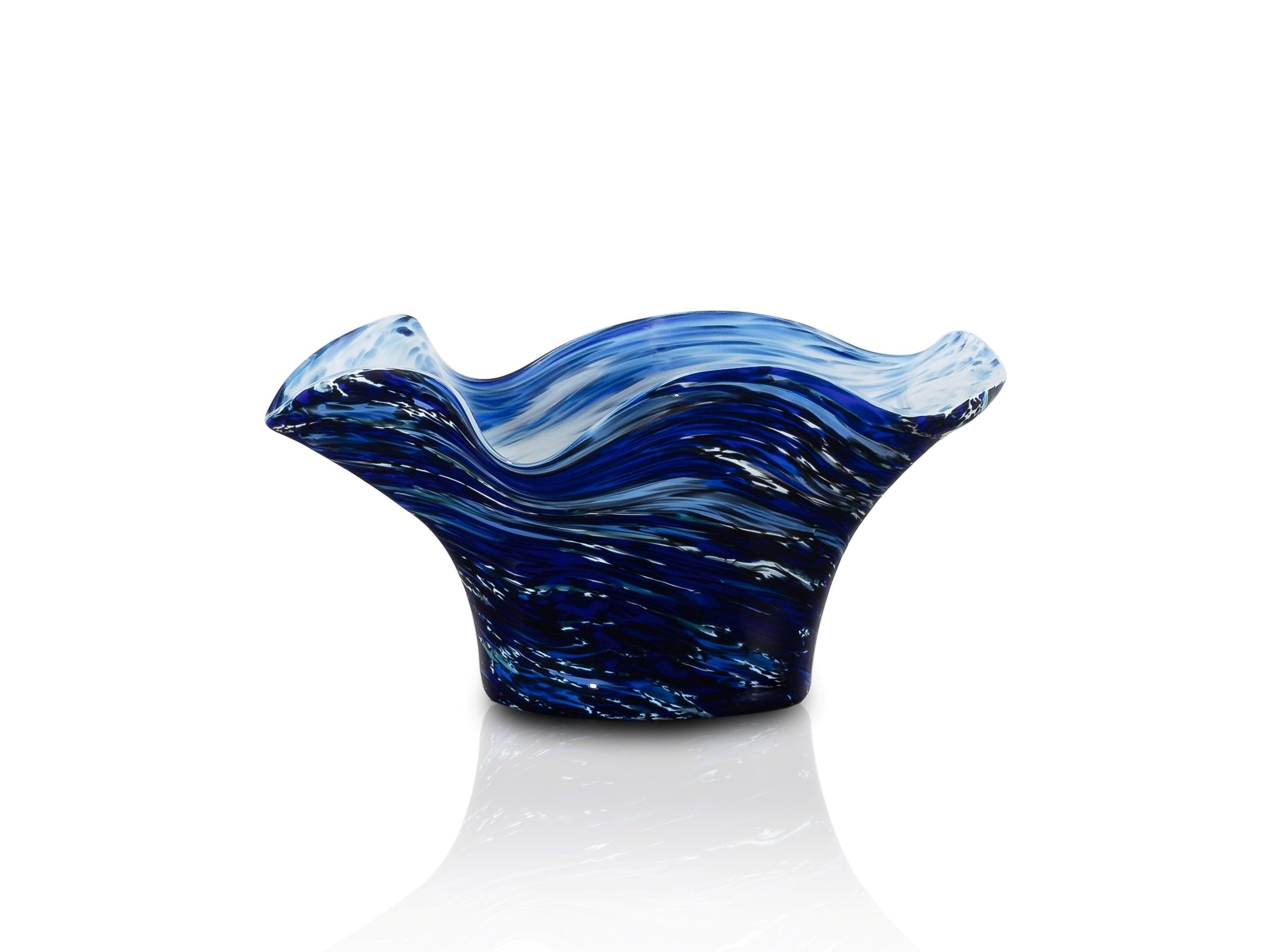 Cobalt Swirl Bowl