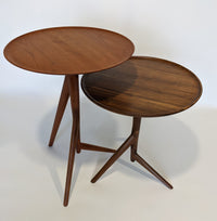 left to right: cherry, walnut (currently available in one size)