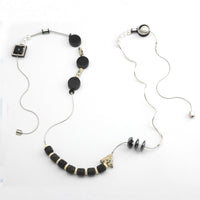 Asymmetrical Silver Swirl Necklace