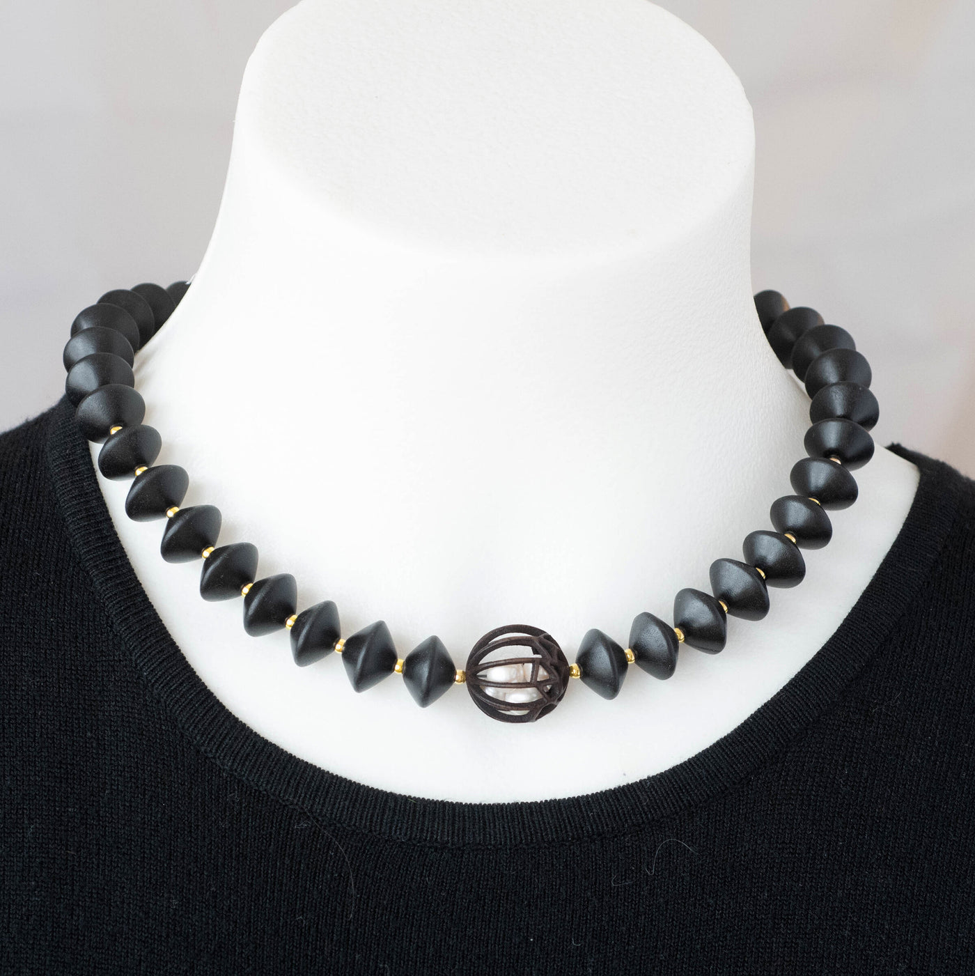 14k Gold Accordion Necklace