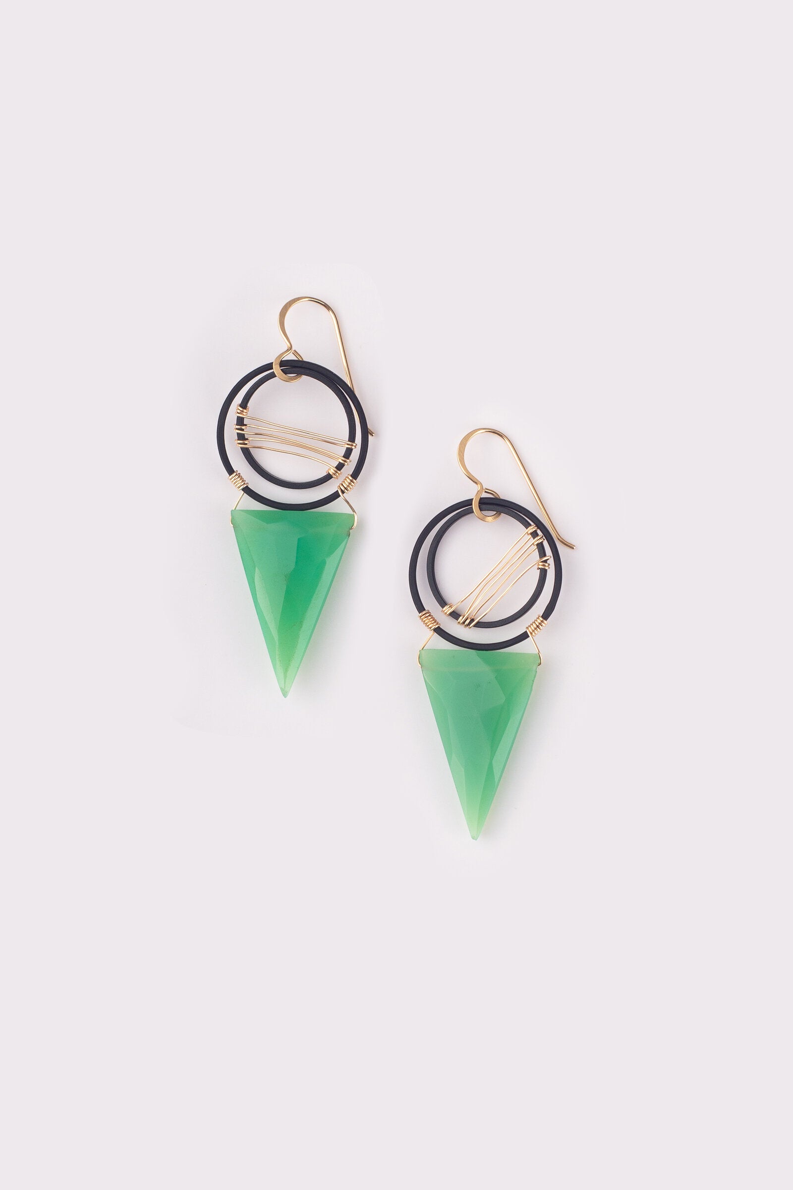 Chrysoprase Ascent Earrings