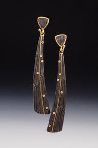 X Triangle Dangle Earrings