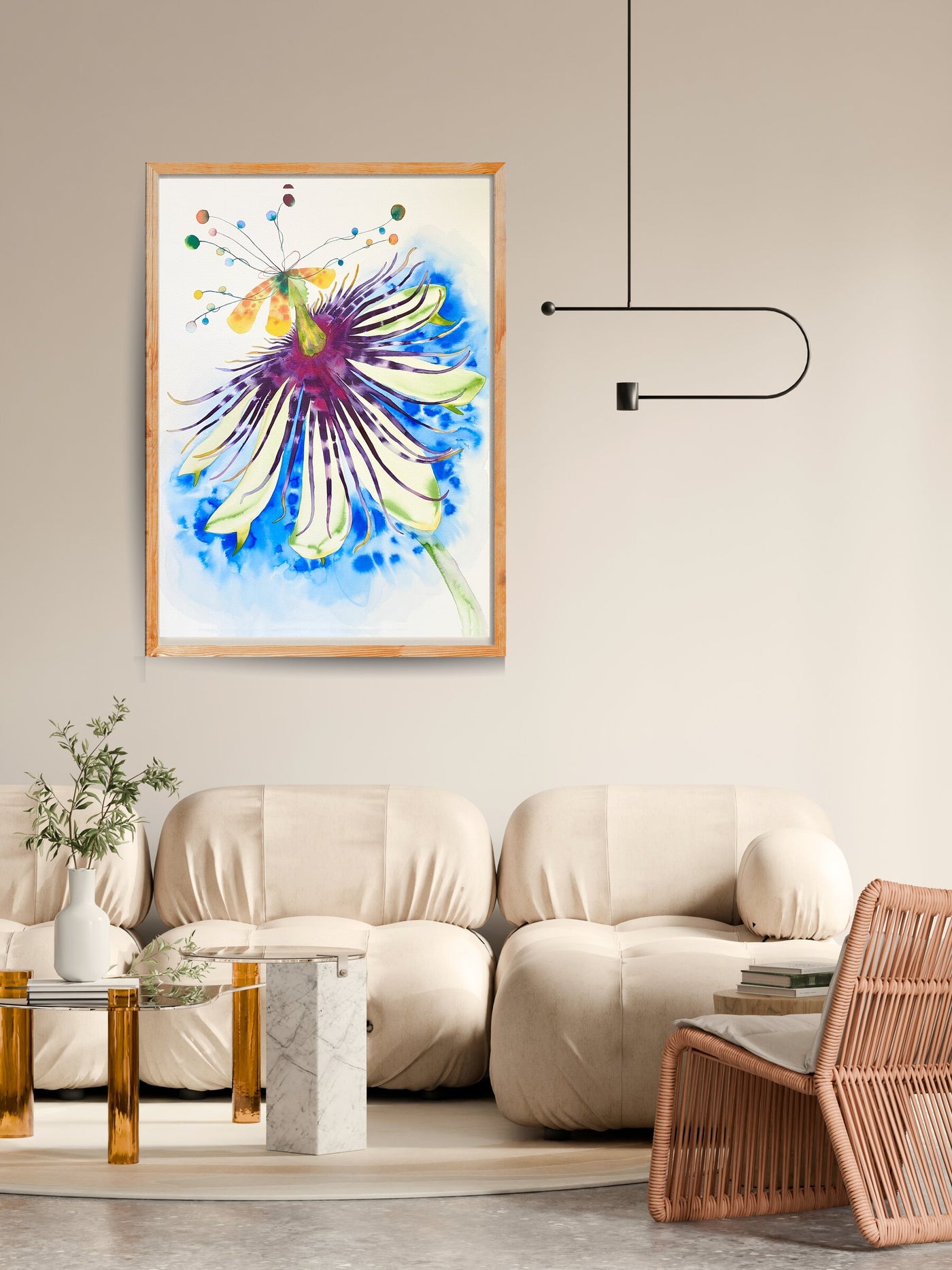 Abstract Passion Flower