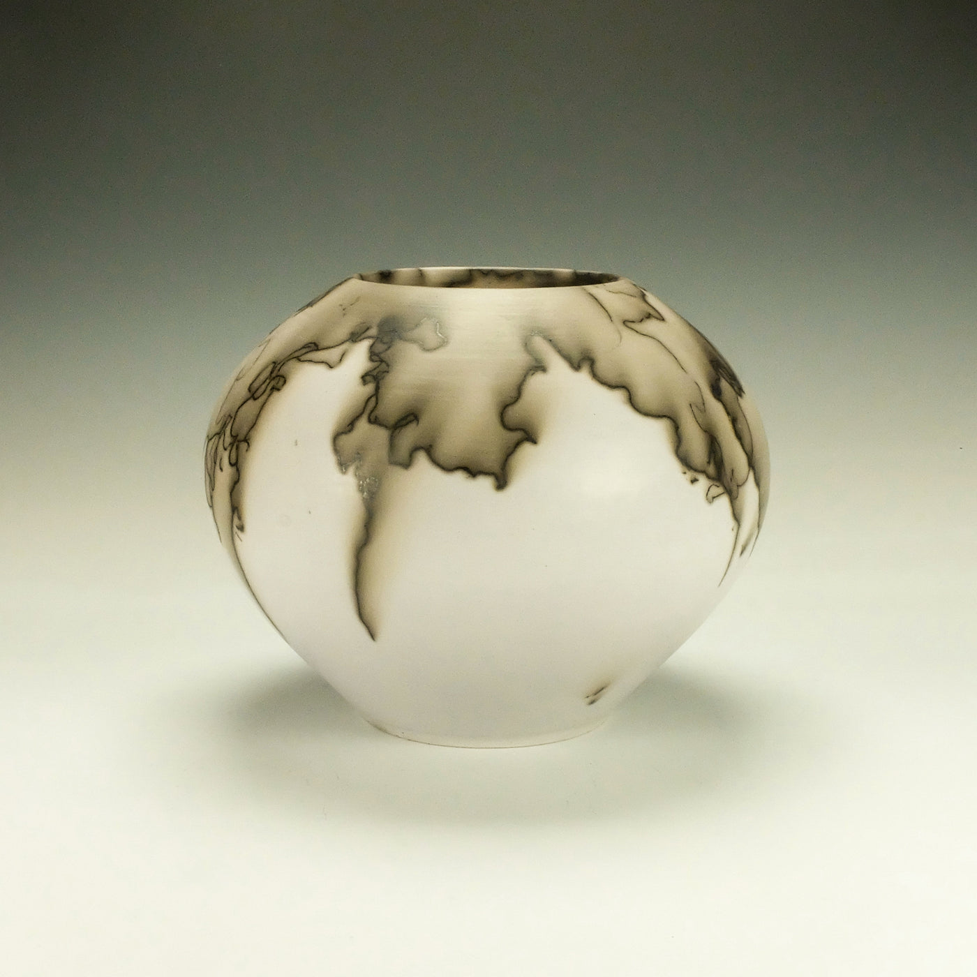 Lavender Horsehair Raku Pottery