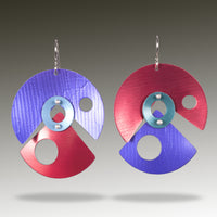 Purple, Aqua & Red