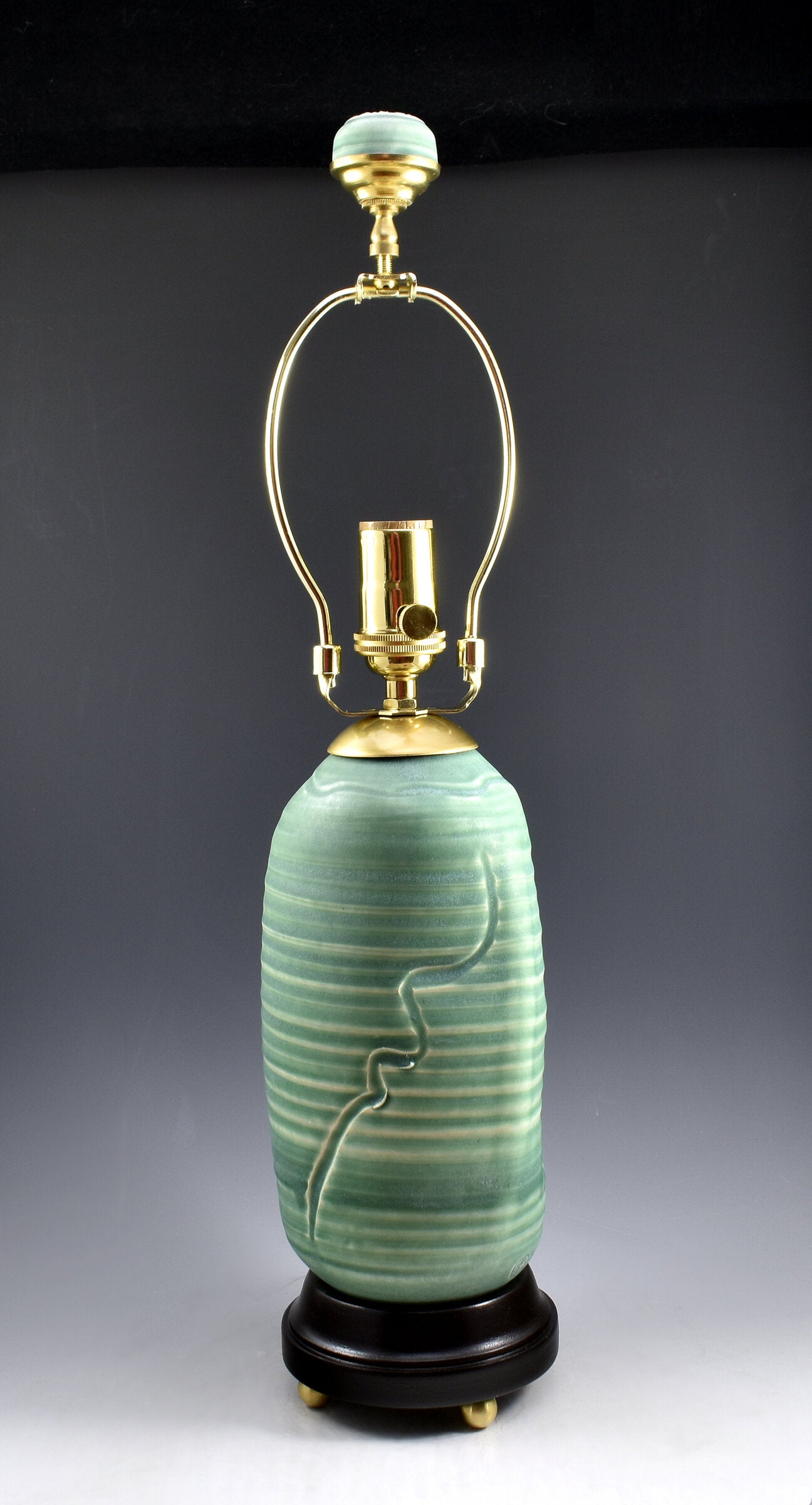 Celadon Green Porcelain Table Lamp