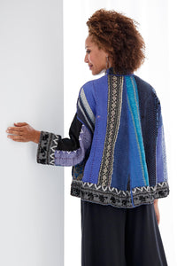 blue, side 1, back view