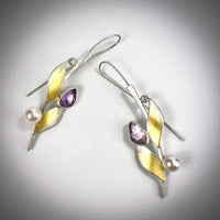 Amethyst Branch Earrings II