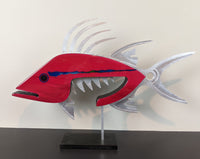Little Hog in Deep Red