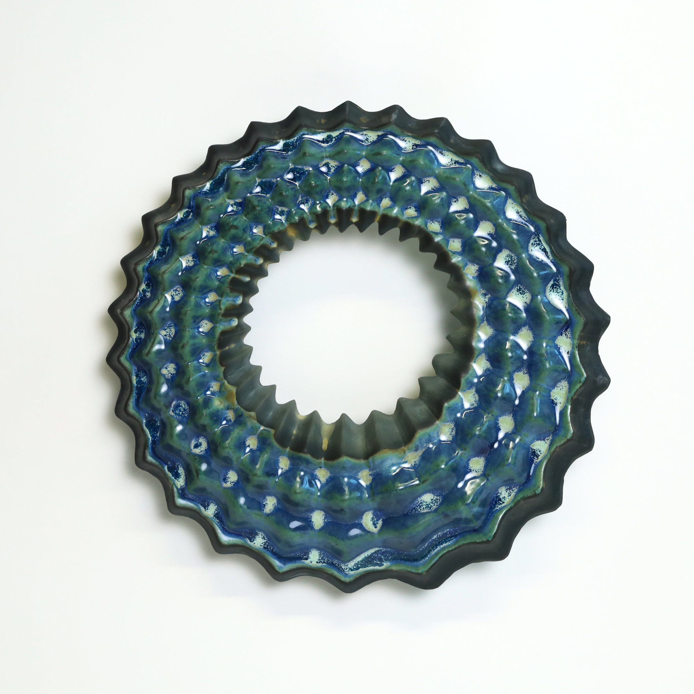 Echo Wall Sculpture in Lime Moondust
