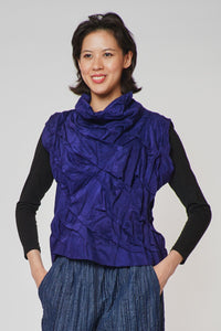 Wavy Tuck Shell Top #1