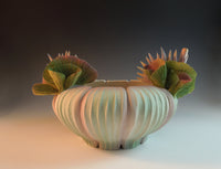 Two Frogs on Lotus Bowl