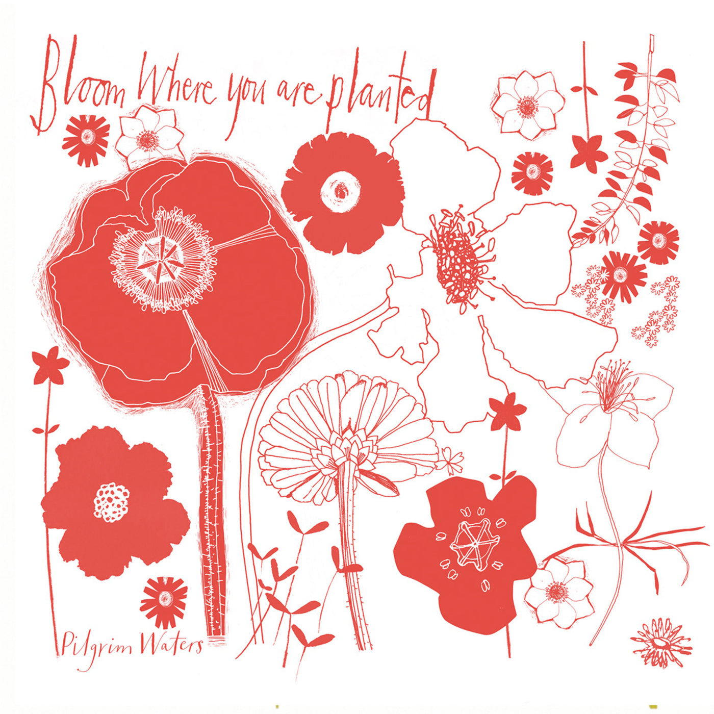 bloom tea towel