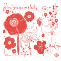bloom tea towel
