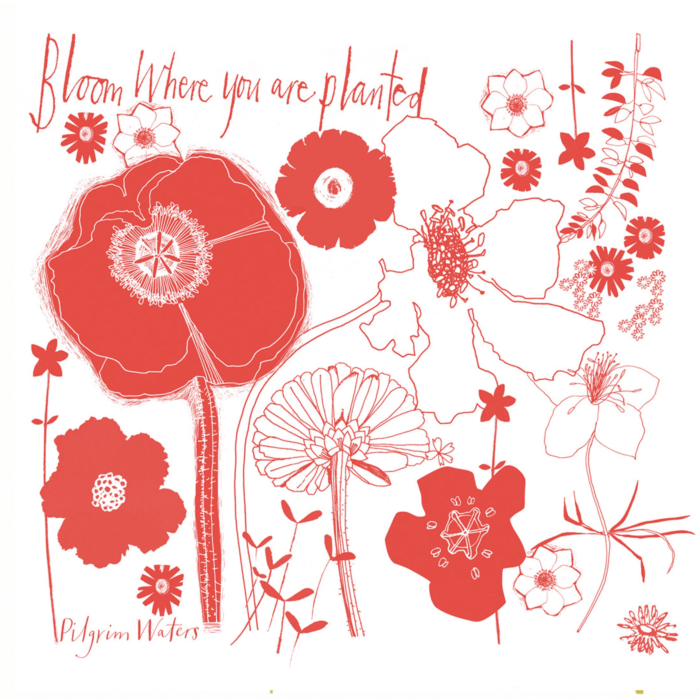 bloom tea towel