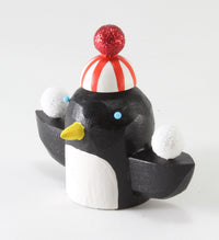 Penguin with Snowballs