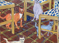 Four Cats and Three Chairs