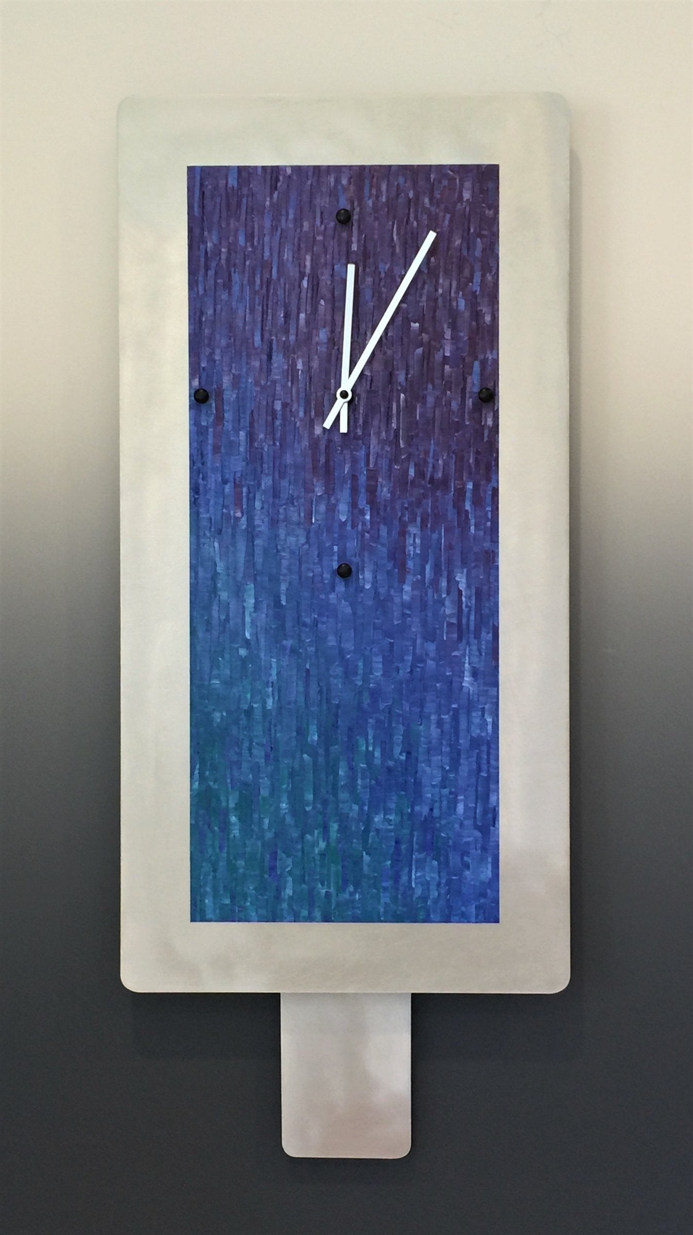 Large Aluminum Jewel Blend Clock