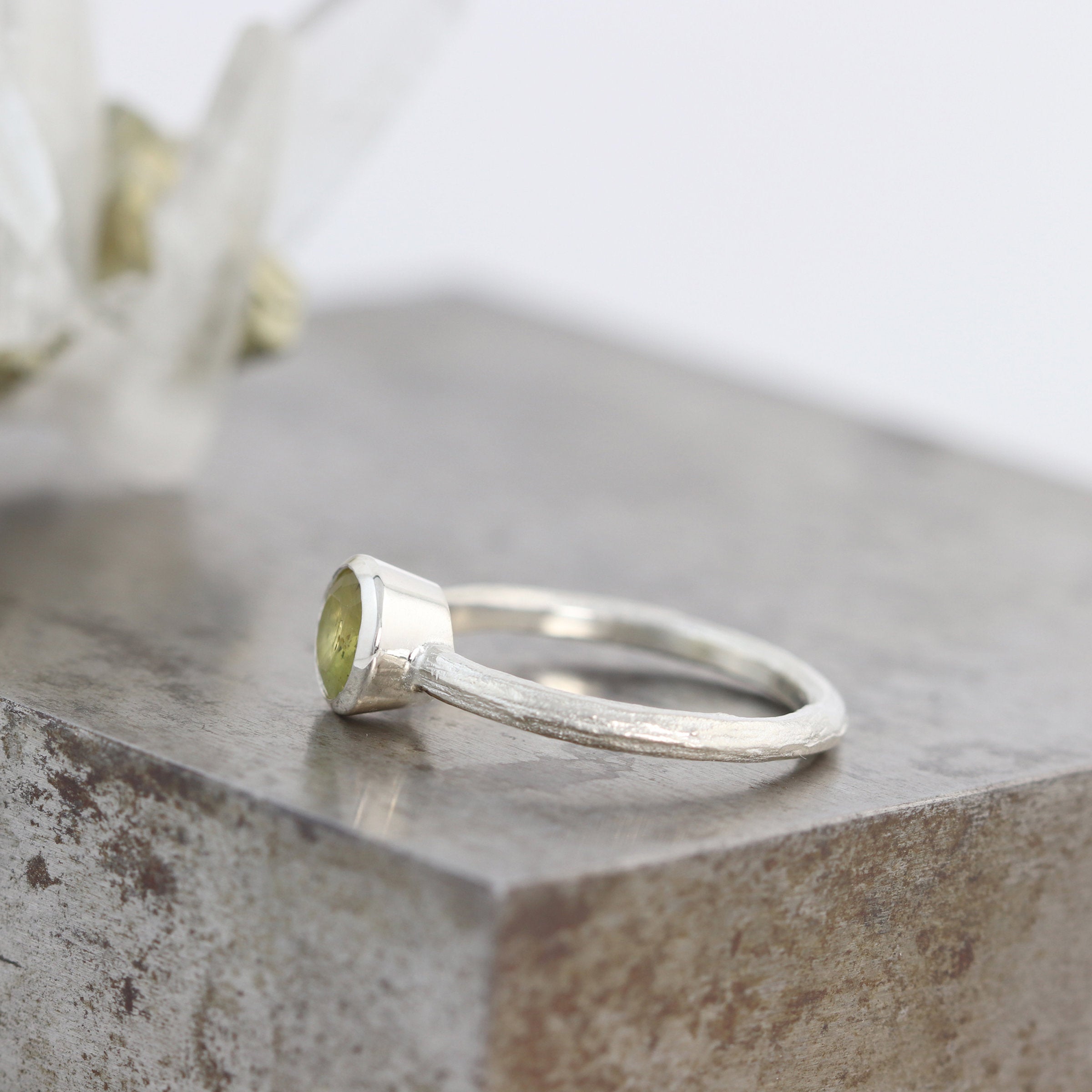 Apatite Dogwood Ring